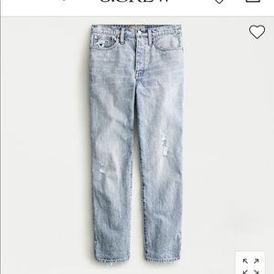 J. Crew boyfriend jeans. Equivalent of size 8-10. Only worn a couple of times.